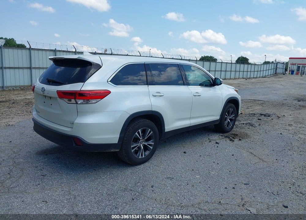 2019 TOYOTA HIGHLANDER LE PLUS VIN: 5TDZZRFH9KS365503