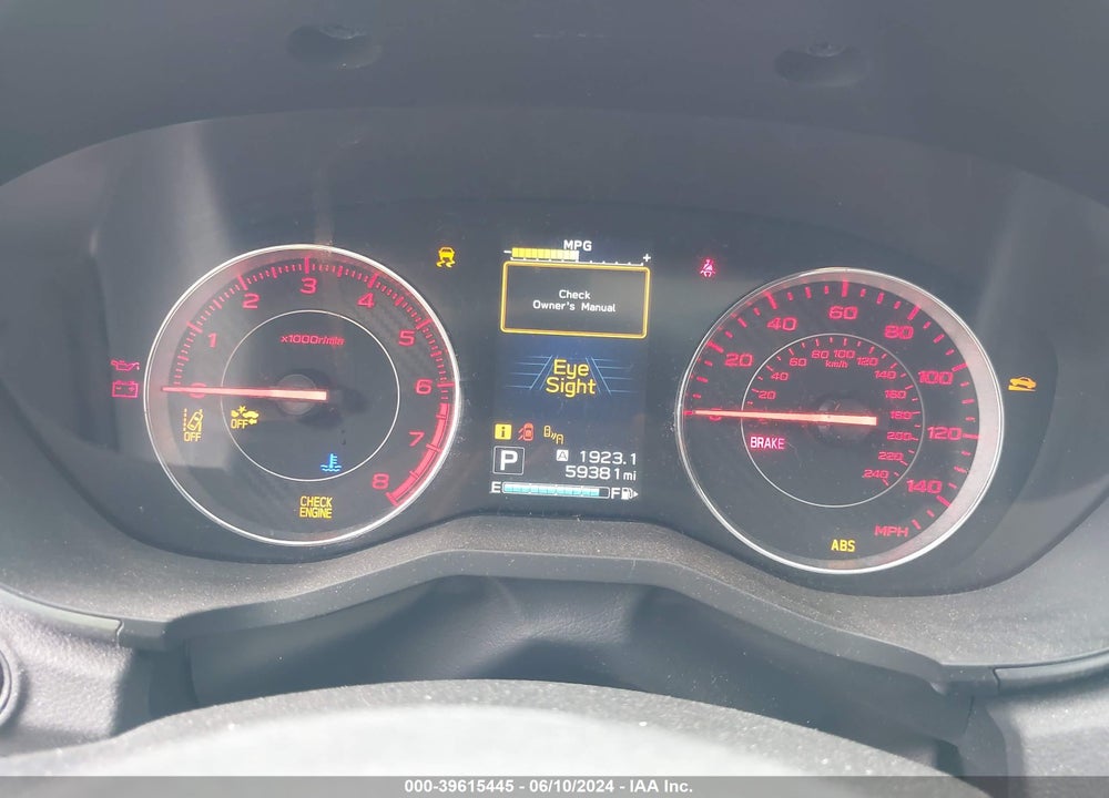 2019 SUBARU IMPREZA 2.0I SPORT VIN: 4S3GTAM64K3723068