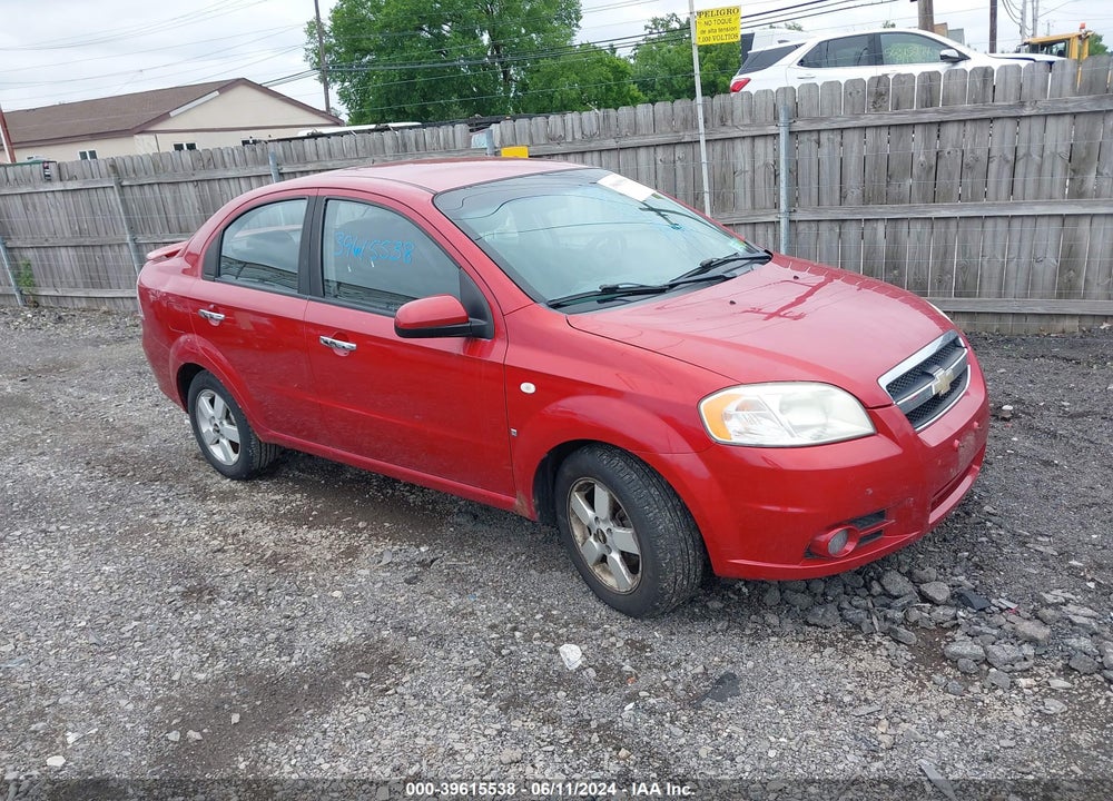 2008 CHEVROLET AVEO LT VIN: KL1TG56668B283013