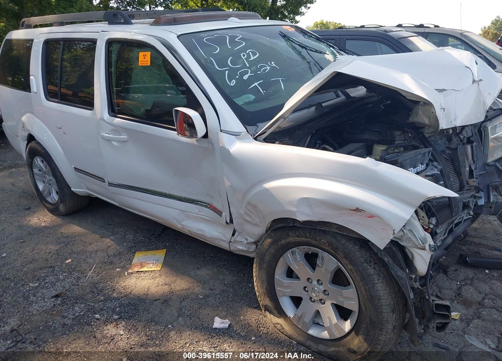 2008 NISSAN PATHFINDER LE VIN: 5N1AR18U38C611573