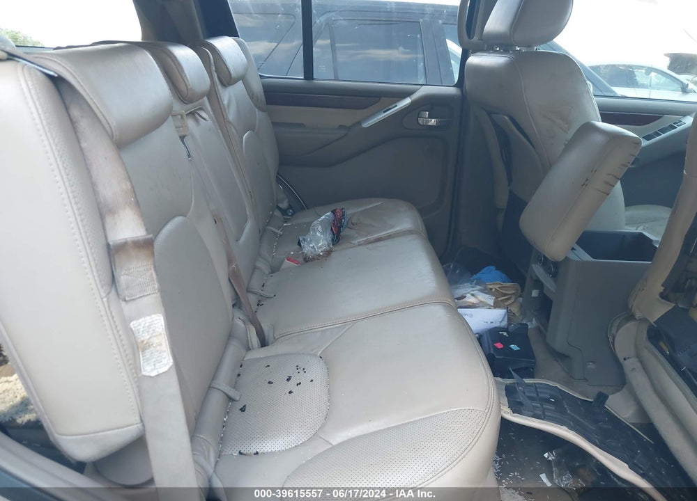 2008 NISSAN PATHFINDER LE VIN: 5N1AR18U38C611573