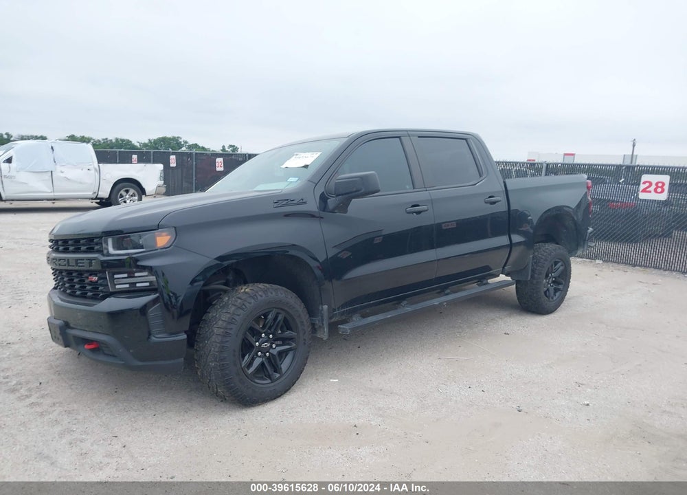 2020 CHEVROLET SILVERADO 1500 4WD SHORT BED CUSTOM TRAIL BOSS VIN: 3GCPYCEF1LG423272