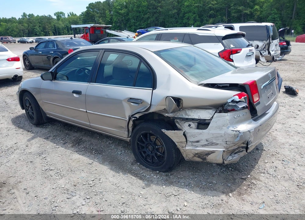 2001 HONDA CIVIC LX VIN: 2HGES16571H576949