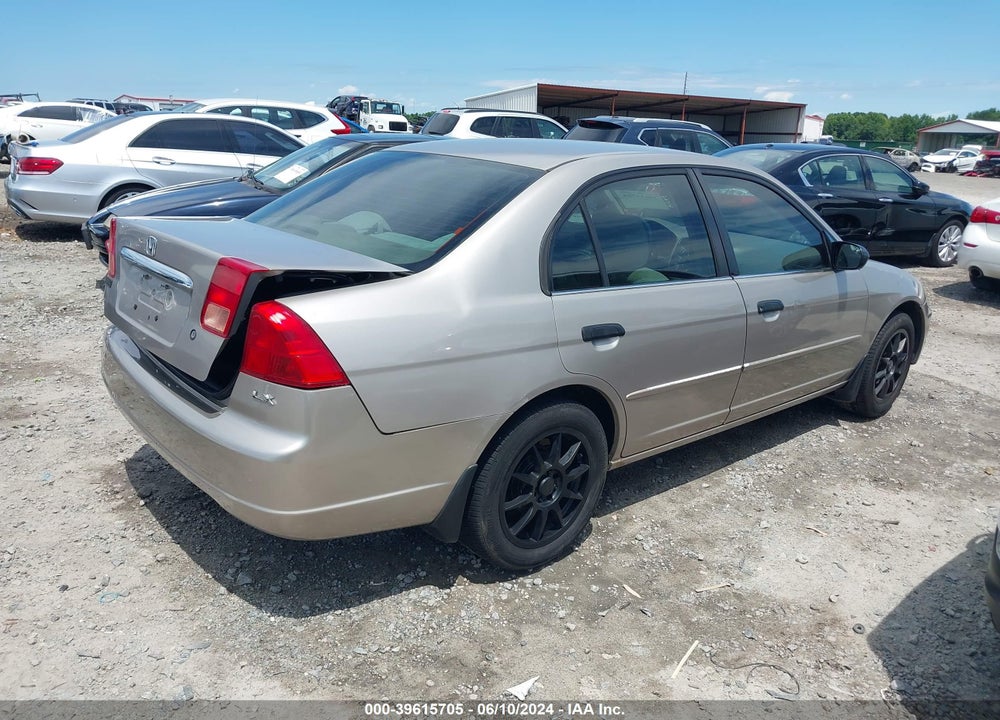 2001 HONDA CIVIC LX VIN: 2HGES16571H576949