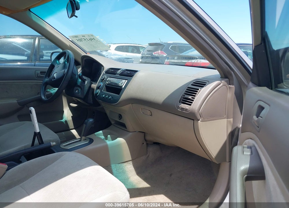 2001 HONDA CIVIC LX VIN: 2HGES16571H576949