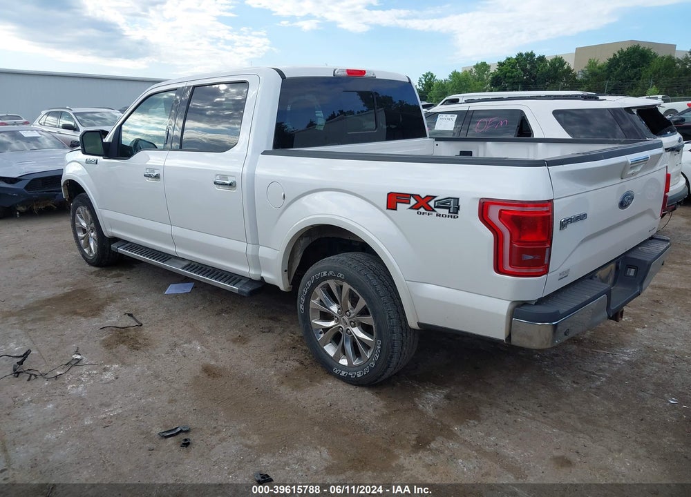 2015 FORD F-150 LARIAT VIN: 1FTEW1EF7FKE38695