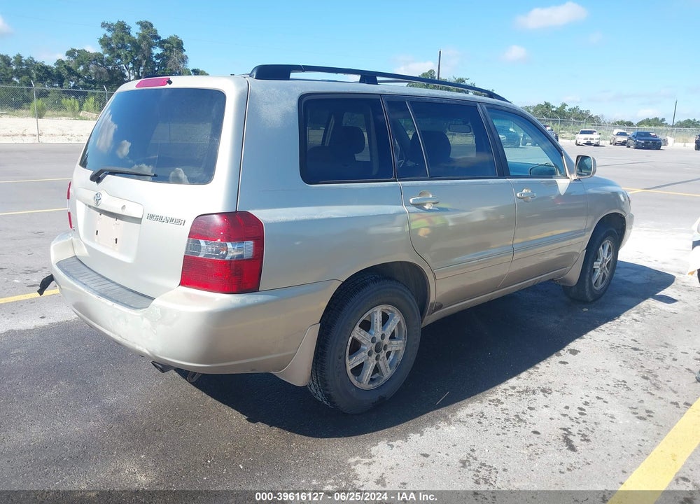 2005 TOYOTA HIGHLANDER V6 VIN: JTEDP21A650082478