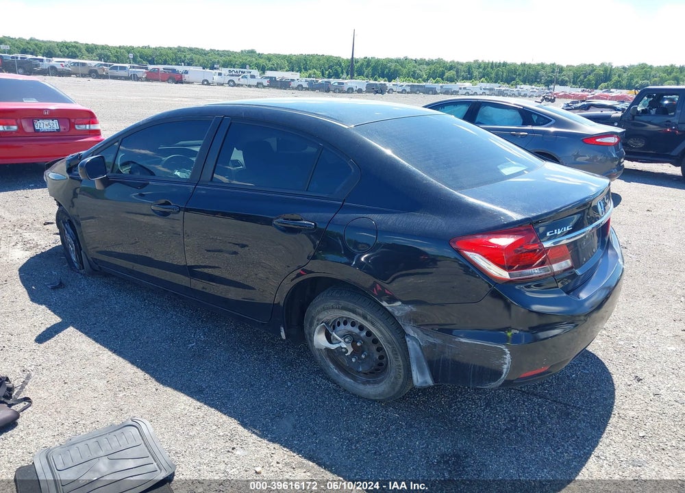 2014 HONDA CIVIC LX VIN: 19XFB2F58EE078091