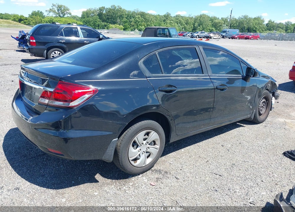 2014 HONDA CIVIC LX VIN: 19XFB2F58EE078091