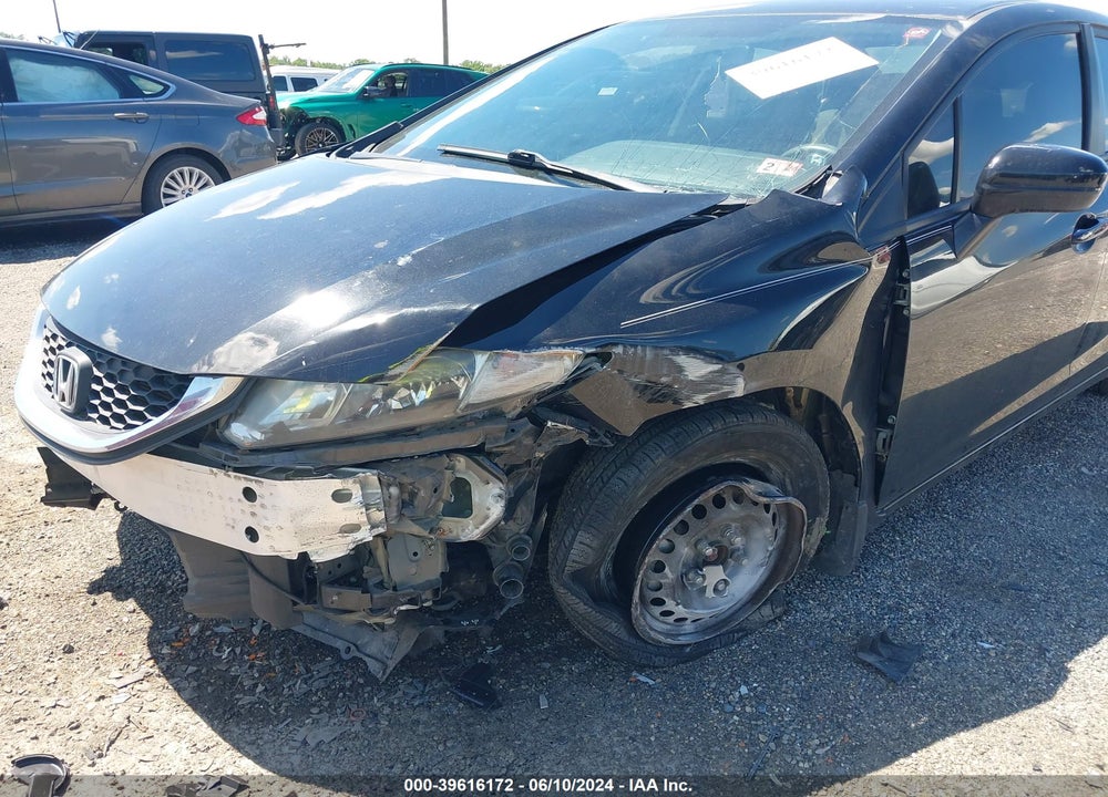 2014 HONDA CIVIC LX VIN: 19XFB2F58EE078091