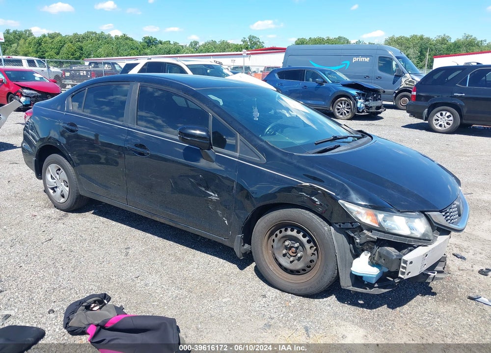 2014 HONDA CIVIC LX VIN: 19XFB2F58EE078091