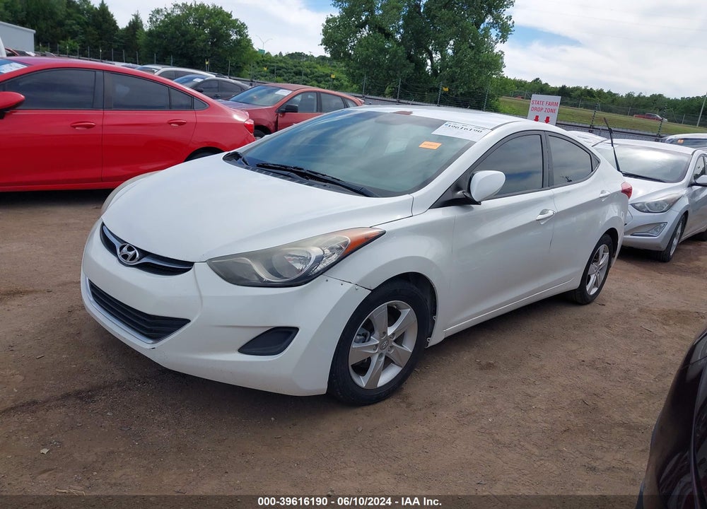 2013 HYUNDAI ELANTRA GLS VIN: 5NPDH4AE5DH345058