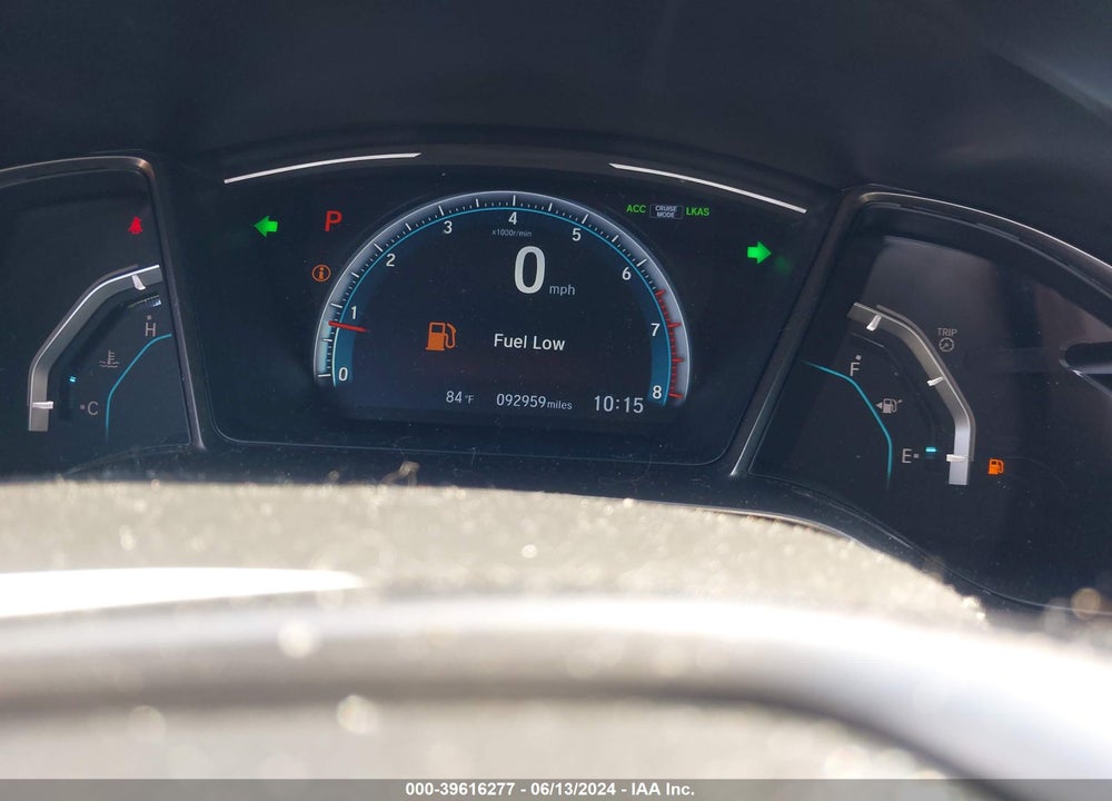 2019 HONDA CIVIC EX-L VIN: SHHFK7H82KU207192