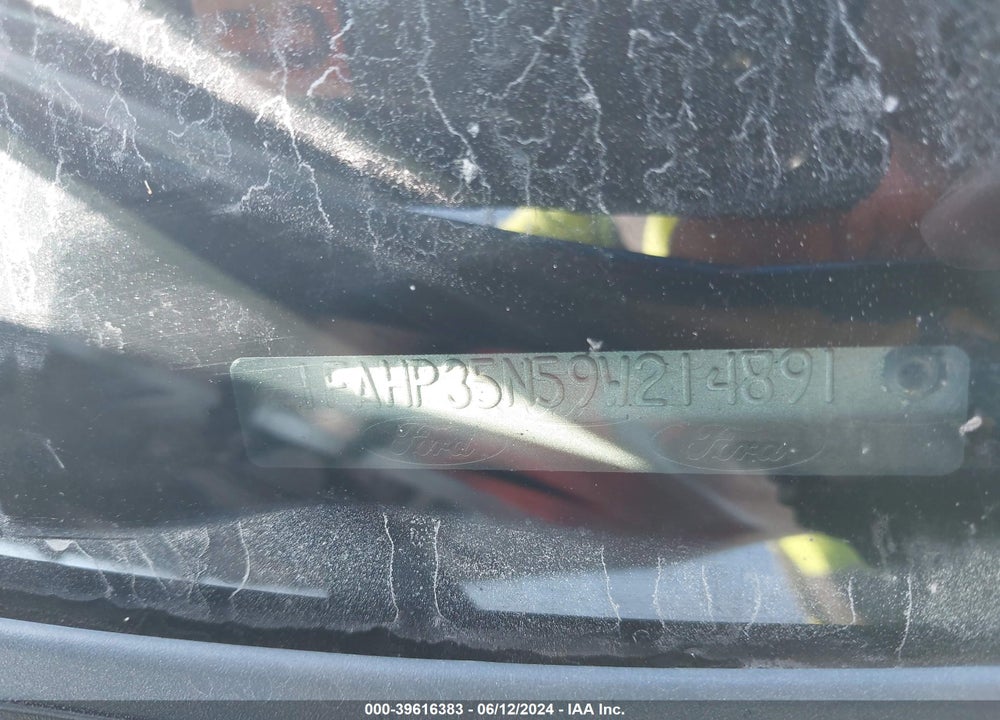 2009 FORD FOCUS SE VIN: 1FAHP35N59W214891