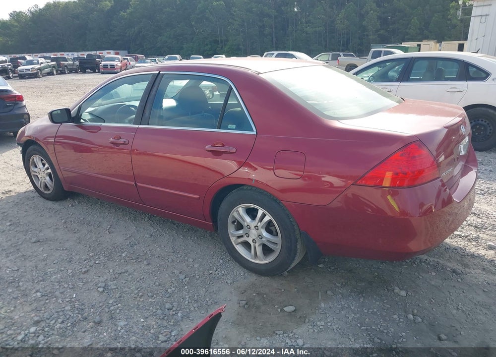 2007 HONDA ACCORD 2.4 SE VIN: 1HGCM56397A008460