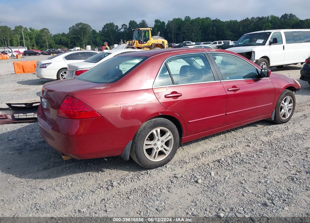 2007 HONDA ACCORD 2.4 SE VIN: 1HGCM56397A008460