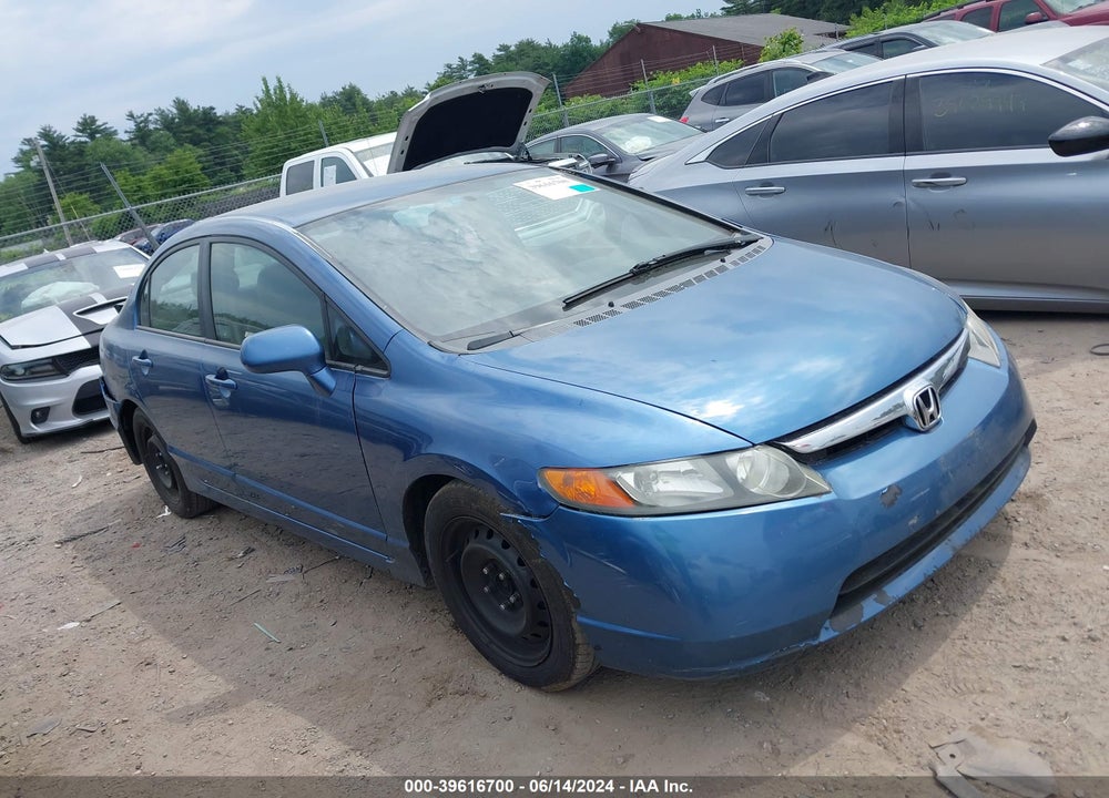 2006 HONDA CIVIC LX VIN: 1HGFA16536L106029