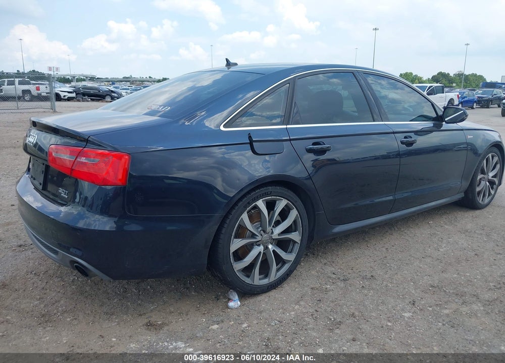 2014 AUDI A6 3.0T PREMIUM PLUS VIN: WAUHGAFC4EN066581