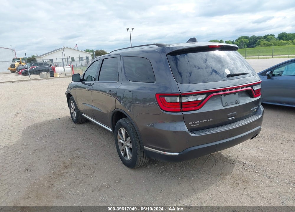 2015 DODGE DURANGO LIMITED VIN: 1C4RDJDG6FC201918
