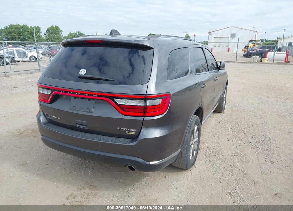 2015 DODGE DURANGO LIMITED VIN: 1C4RDJDG6FC201918