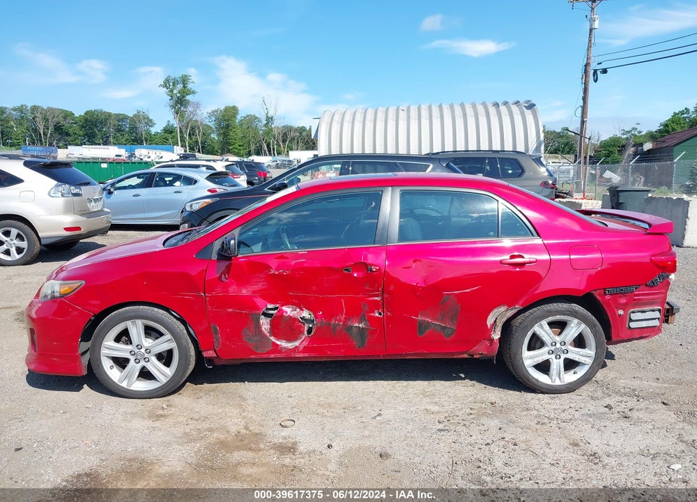 2013 TOYOTA COROLLA S VIN: 2T1BU4EE5DC121109