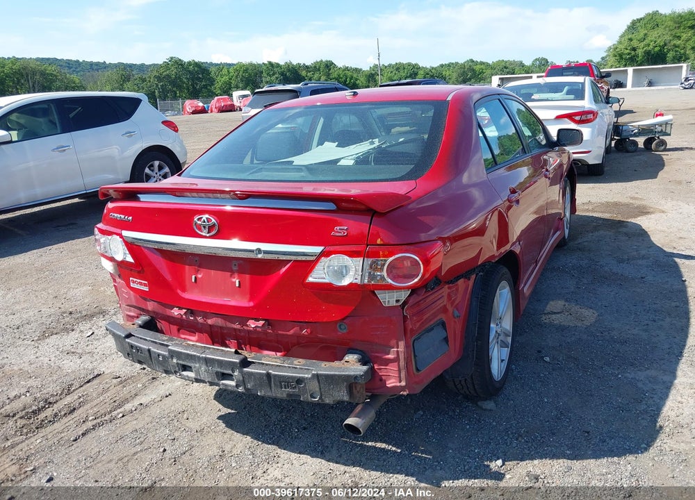 2013 TOYOTA COROLLA S VIN: 2T1BU4EE5DC121109