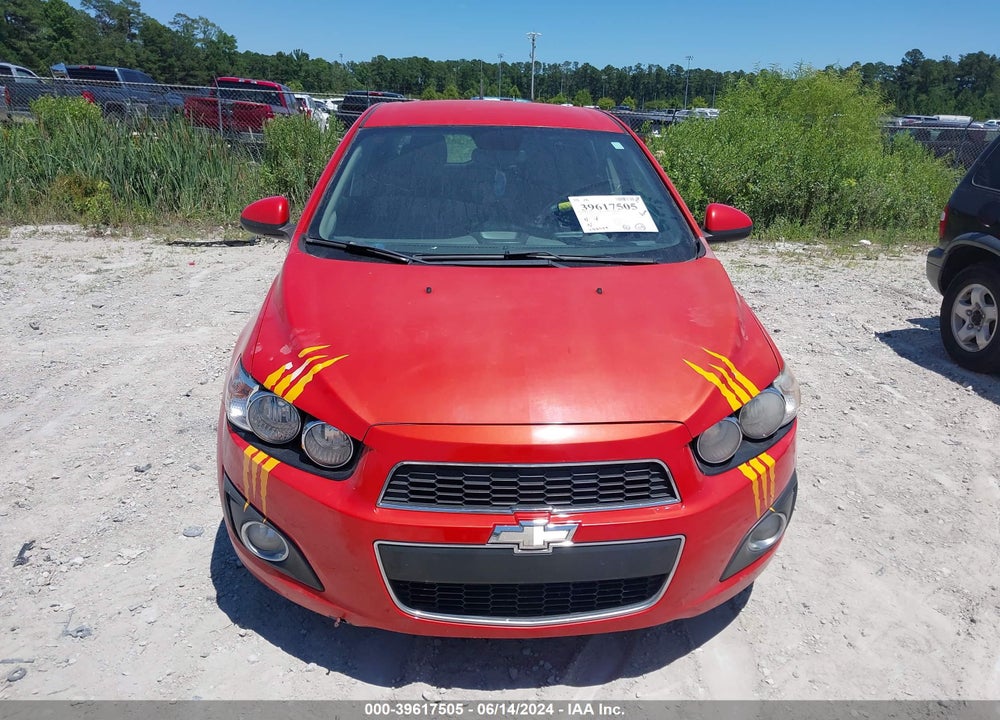 2012 CHEVROLET SONIC 2LT VIN: 1G1JC6SH0C4100624