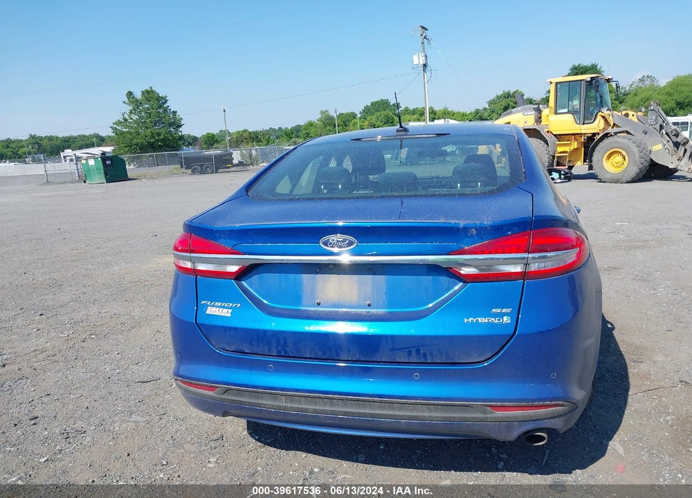 2018 FORD FUSION HYBRID SE VIN: 3FA6P0LU8JR165452