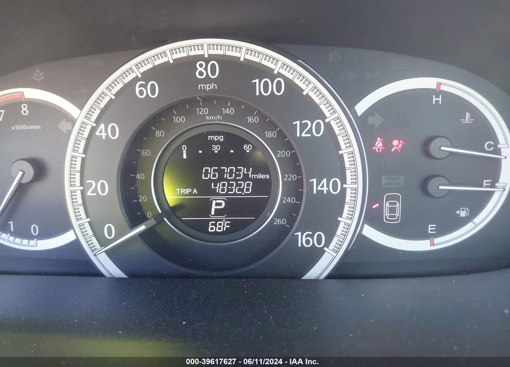 2013 HONDA ACCORD EX VIN: 1HGCR2F78DA190537