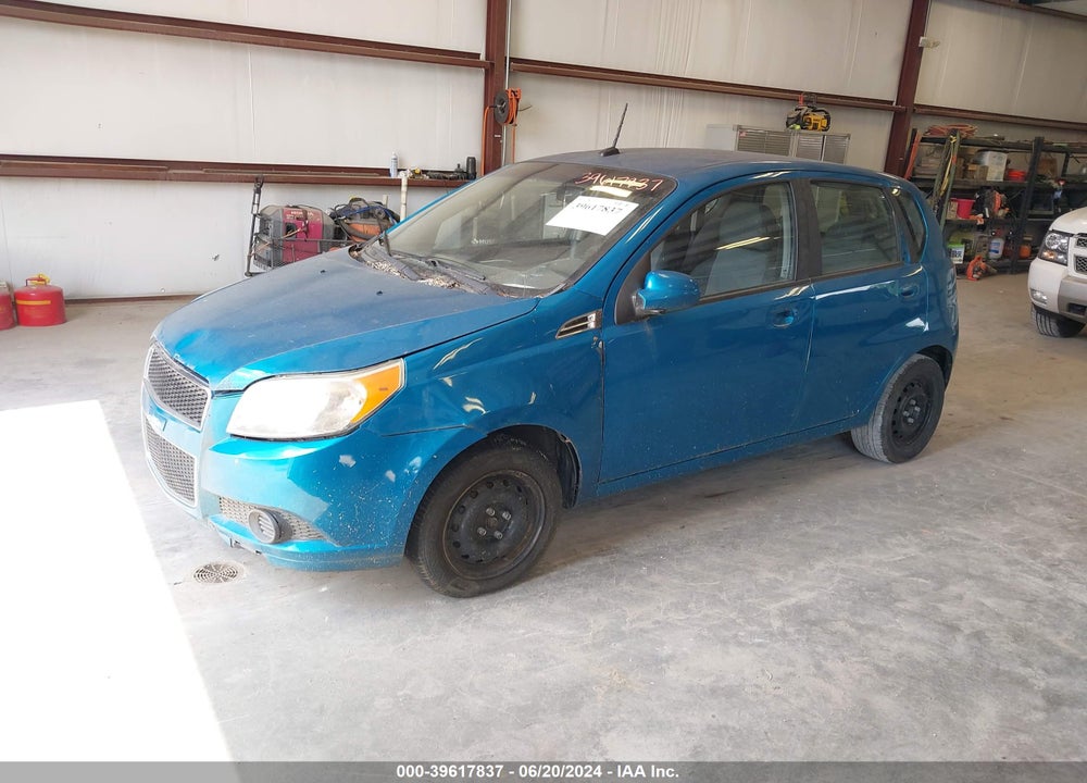 2009 CHEVROLET AVEO LS VIN: KL1TD66E59B618625