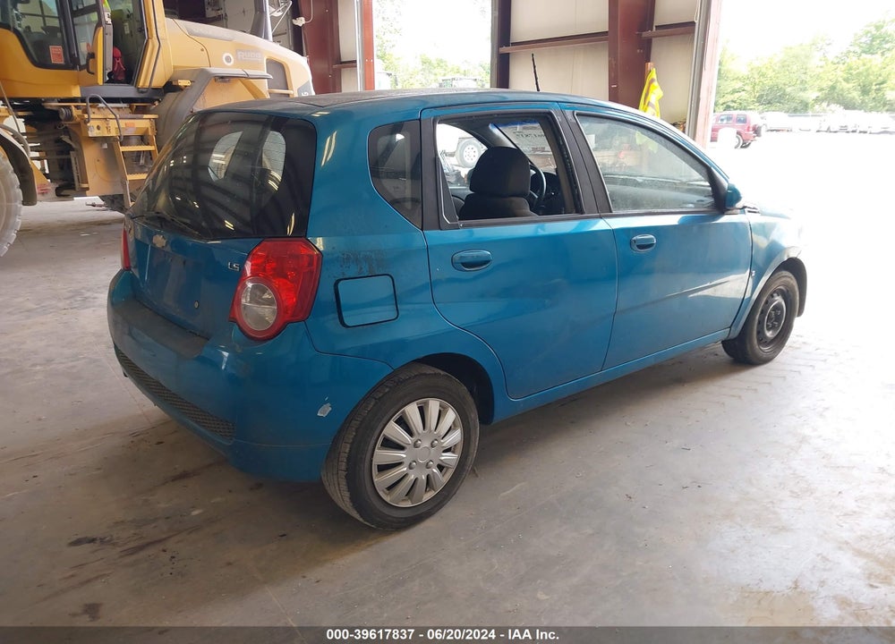 2009 CHEVROLET AVEO LS VIN: KL1TD66E59B618625
