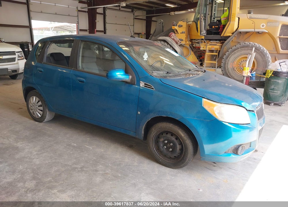 2009 CHEVROLET AVEO LS VIN: KL1TD66E59B618625