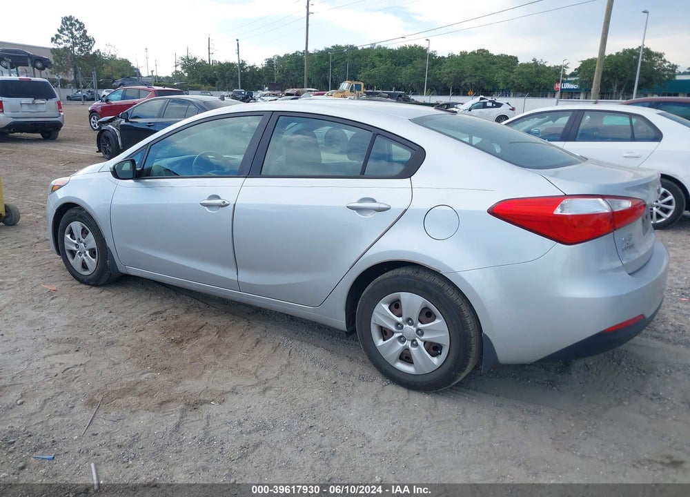 2015 KIA FORTE LX VIN: KNAFK4A68F5410004