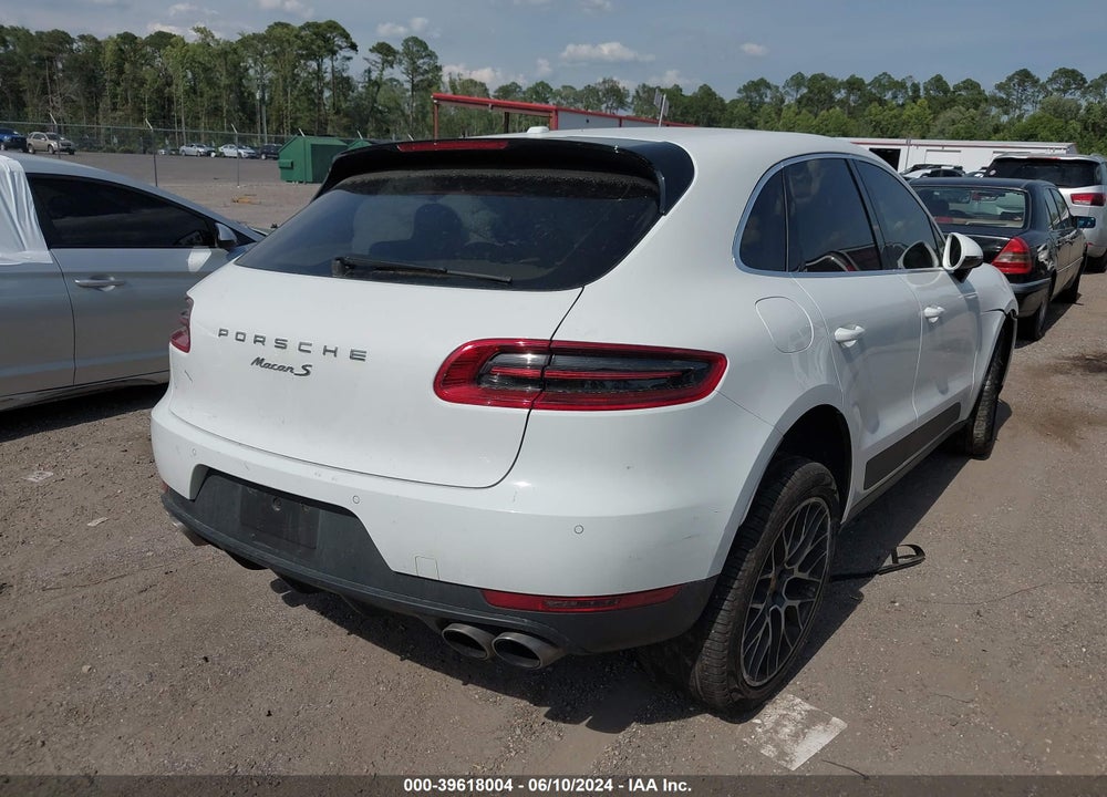 2015 PORSCHE MACAN S VIN: WP1AB2A50FLB52287