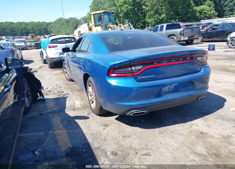 2021 DODGE CHARGER SXT RWD VIN: 2C3CDXBG4MH580895