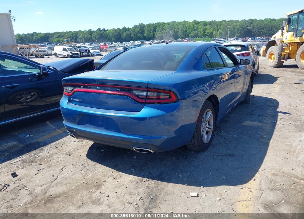 2021 DODGE CHARGER SXT RWD VIN: 2C3CDXBG4MH580895