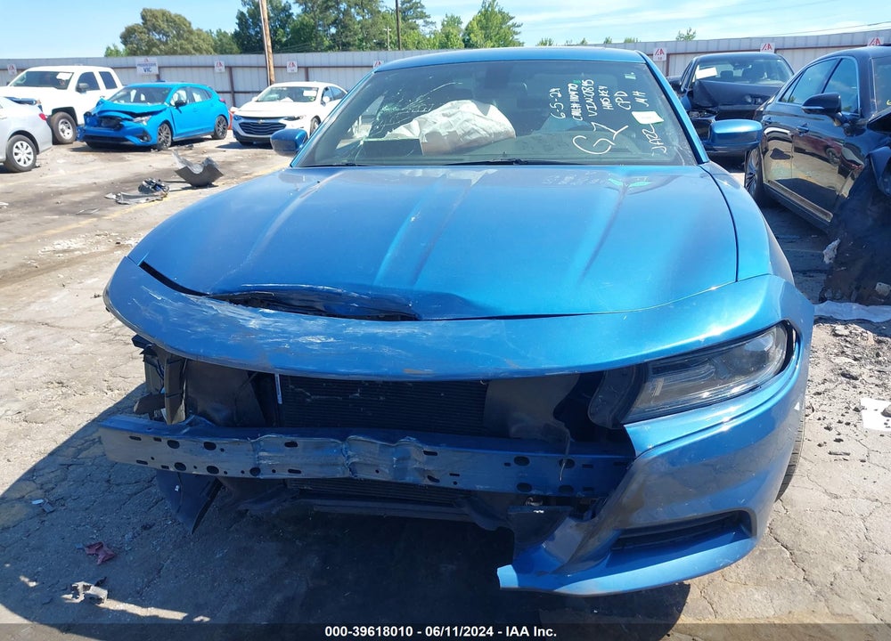 2021 DODGE CHARGER SXT RWD VIN: 2C3CDXBG4MH580895