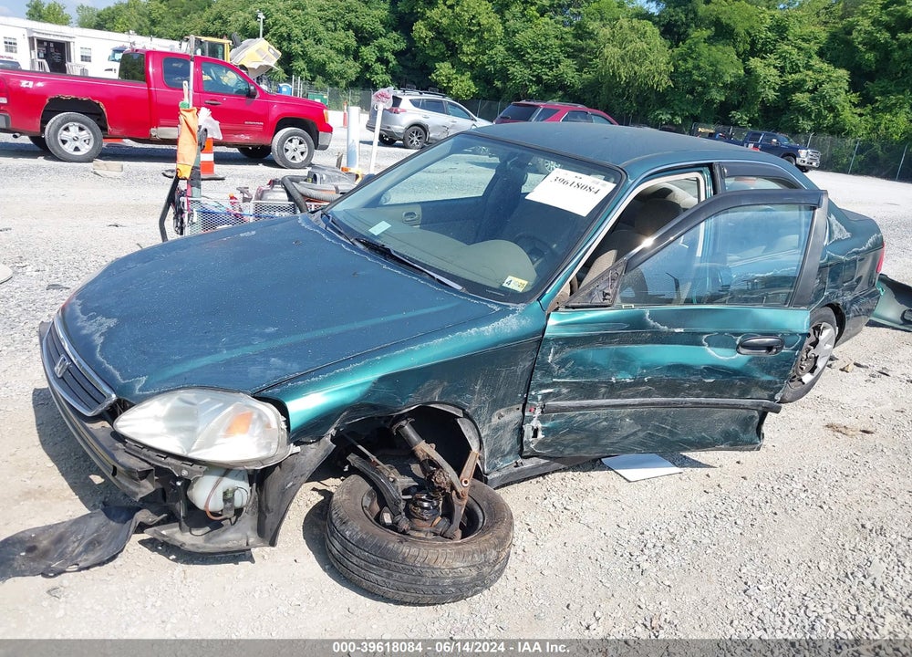 2000 HONDA CIVIC LX VIN: 2HGEJ6674YH511858