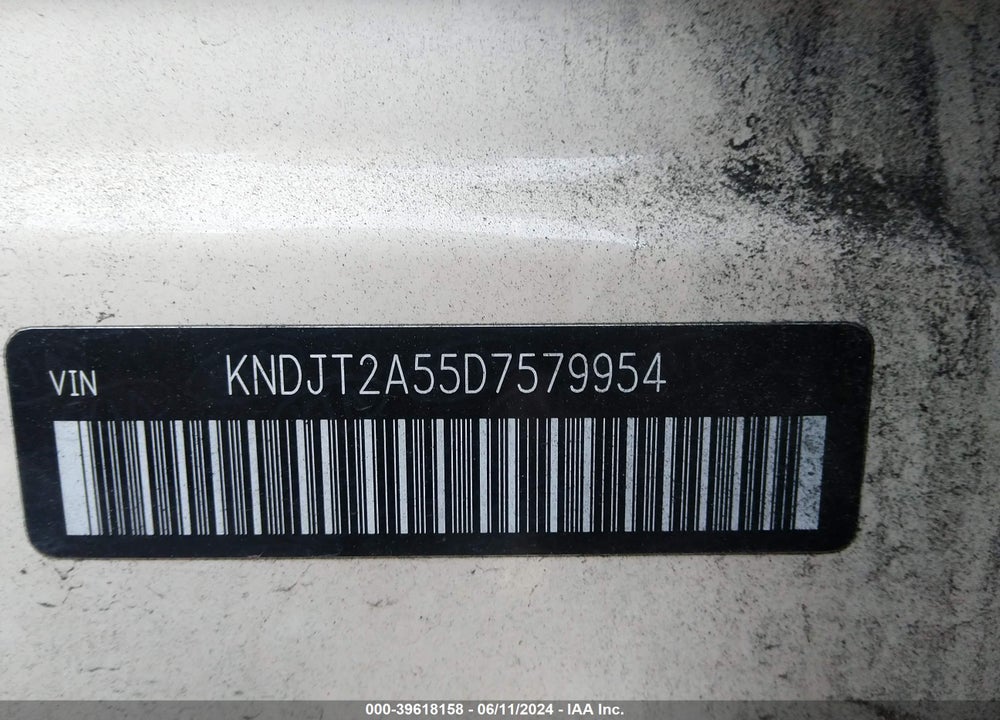 2013 KIA SOUL VIN: KNDJT2A55D7579954