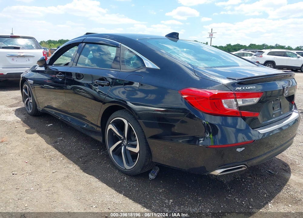 2021 HONDA ACCORD SPORT 2.0T VIN: 1HGCV2F3XMA023038