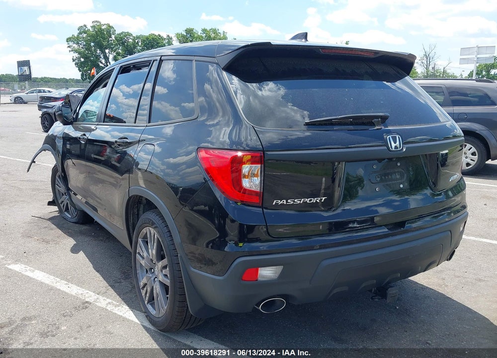 2020 HONDA PASSPORT AWD EX-L VIN: 5FNYF8H57LB007839