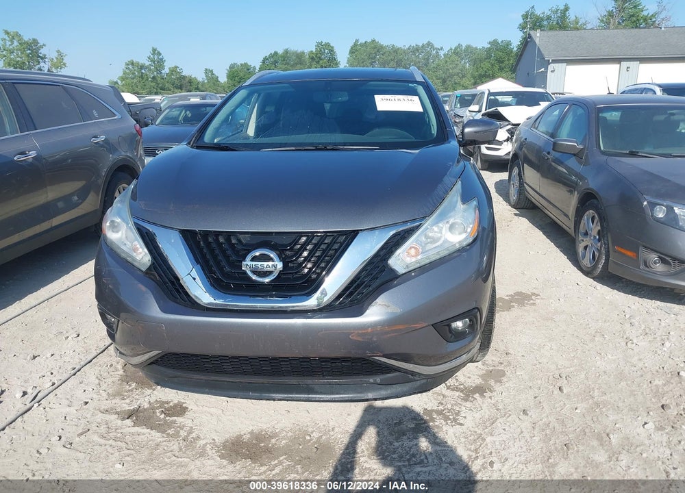 2016 NISSAN MURANO VIN: 5N1AZ2MH5GN137529