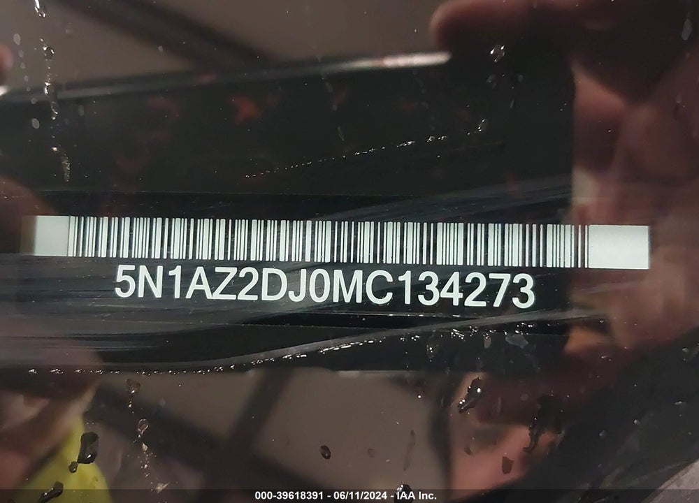 2021 NISSAN MURANO PLATINUM FWD VIN: 5N1AZ2DJ0MC134273