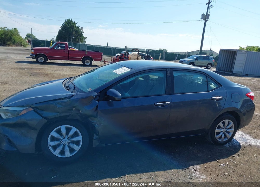 2015 TOYOTA COROLLA LE VIN: 2T1BURHE9FC278413