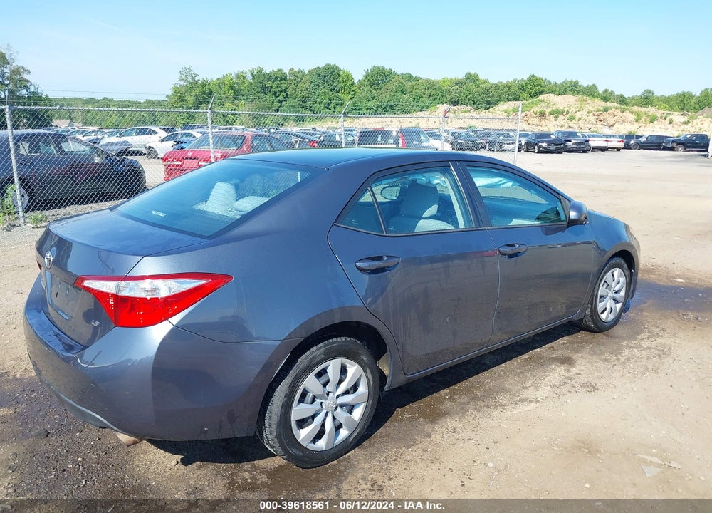 2015 TOYOTA COROLLA LE VIN: 2T1BURHE9FC278413