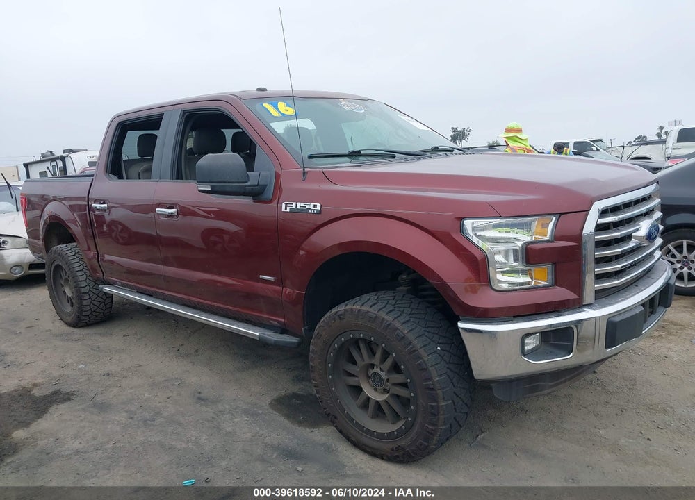 2016 FORD F-150 XLT VIN: 1FTEW1CG9GKF32882