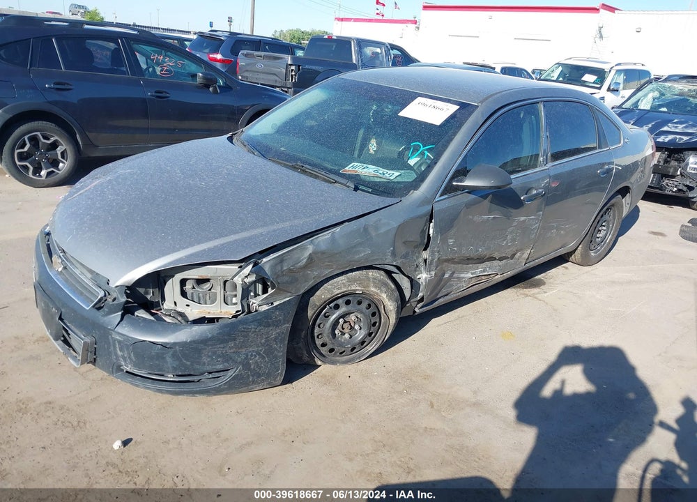 2008 CHEVROLET IMPALA POLICE VIN: 2G1WS583089239543