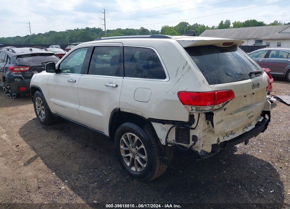2015 JEEP GRAND CHEROKEE LIMITED VIN: 1C4RJFBGXFC652178