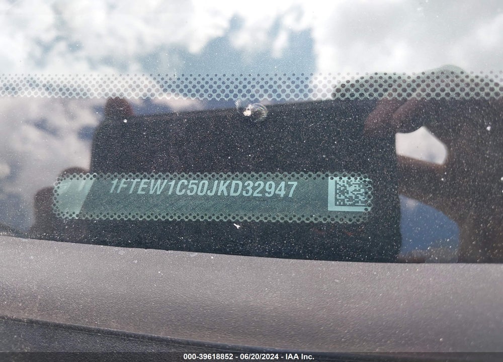2018 FORD F-150 VIN: 1FTEW1C50JKD32947