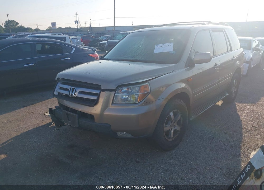 2007 HONDA PILOT EX-L VIN: 5FNYF28767B027746